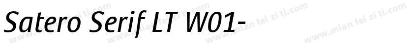 Satero Serif LT W01字体转换